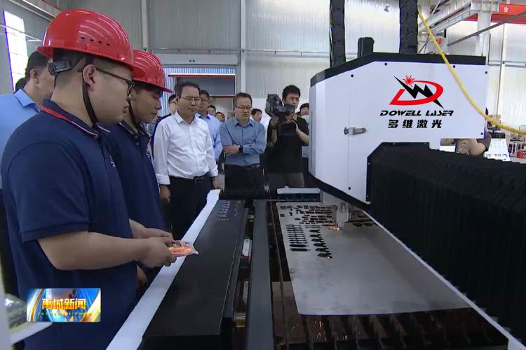欢迎禹城市领导参观指导多维激光厂区